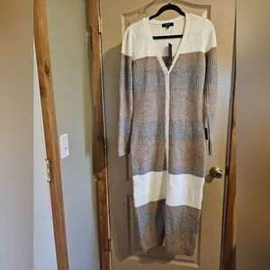 Lulu's Long Sleeve Color Block Maxi Dress